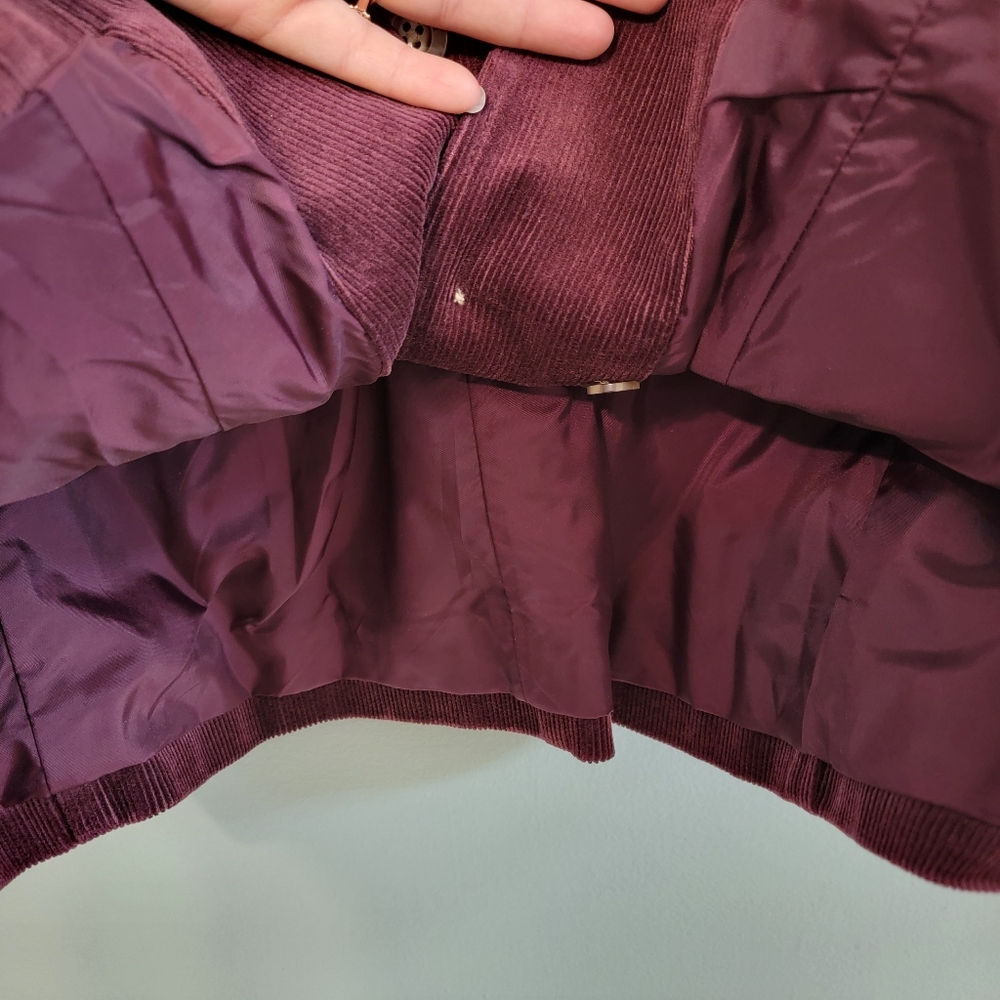 L.L. Bean Womens Deep Wine Size 18 Classic Corduroy Farmhouse Country Jacket‎ - Picture 9 of 12